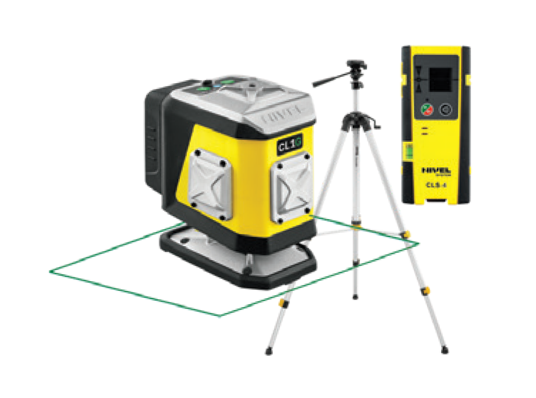 Krížový laser 1×360° se zeleným paprskem CL1G SET