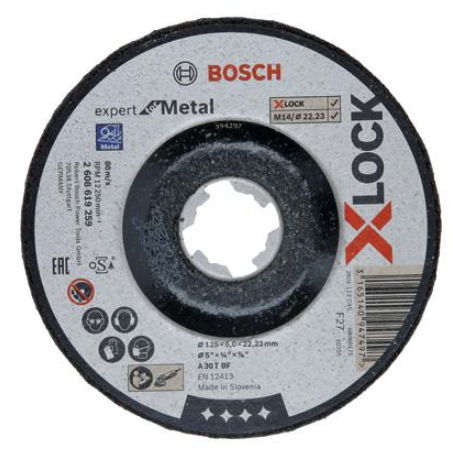 Obrušovací kotouc s prolisem Expert for Metal X-Lock 125 x 6 x 22,23