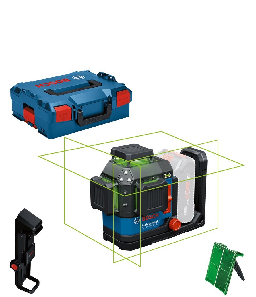 GLL 18V-120-33 CG PROFESSIONAL - 0601065101 - Liniový laser - bez akumulátoru a nabíjecky