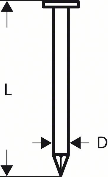 Hrebík - páskovaný, s kulatou hlavickou SN21RK 60 2,8 mm, 60 mm, lesklé, hladké