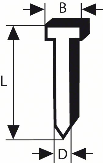 Kolík se zápustnou hlavou SK64 30G 1,6 mm, 30 mm, pozinkované