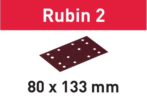 Brusný pruh STF 80X133 P180 RU2/50 Rubin 2