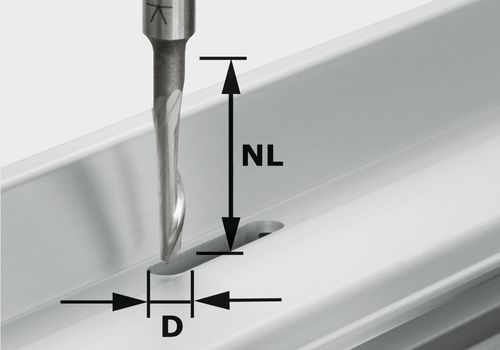 Fréza na hliník HS S8 D5/NL23