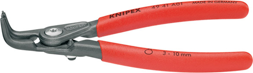 Klešte segerové vnejší 3-10mm zahnuté / 4941A01 Knipex