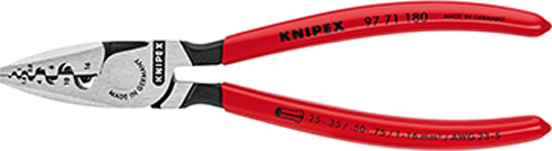 Klešte lisovací 0,25-16,0mm2 na dutiny / 9771180 Knipex